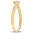 thumbnail image 4 of Diamond Princess 14kt Yellow Gold Womens Round Diamond Cluster Ring 1/4 Cttw, 4 of 4
