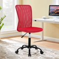 thumbnail image 7 of CL.HPAHKL Home Office Chair, Mid Back Mesh Desk Chair Height Adjustable Task Chair, Armless Rolling Swivel Chair with Lumbar Support for Teens Adults, Red, 7 of 7