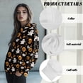 thumbnail image 6 of COEQINE Oversized Long Sleeves Women's Hoodies Tops Sweatshirts Pullover Fashion Y2K Loose Fit Cozy Soft Hooded Sweatshirt Ghosts and Pumpkins Crewneck Fall Winter Outfits Clothes, XL, 6 of 7