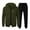 02 Army Green, variant on guisaled Mens Tracksuits Sweatsuits for Men 2 Piece Sets Outfits Long Sleeve Casual Full Zip Athletic Hoodie Jogging Sportswear