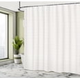 thumbnail image 4 of Ambesonne Geometric Shower Curtain, Overlapping Octagonal Art, 69"Wx84"L, Pale Eggshell and White, 4 of 4