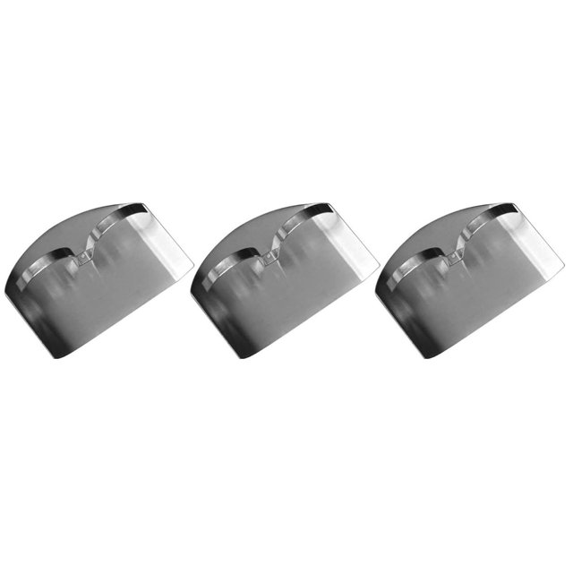 Halloween Kitchen Decor Stainless Steel Finger Hand Protector 3PCS Stainless Steel Finger Guard For Cutting Food Premium Finger Shield Cutting Protector Slicing Tool Finger Protector For Kitchen Wei