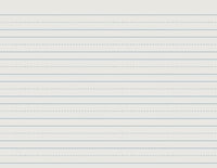 Pack of 500 School Smart Skip-A-Line Ruled Writing Paper 10-1/2 x 8 Inches 1 Inch Ruled Long Way 