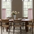 thumbnail image 5 of Cortinas de cocina LIMON HOME con rayas burdeos de 76 cm de largo, 5 of 5