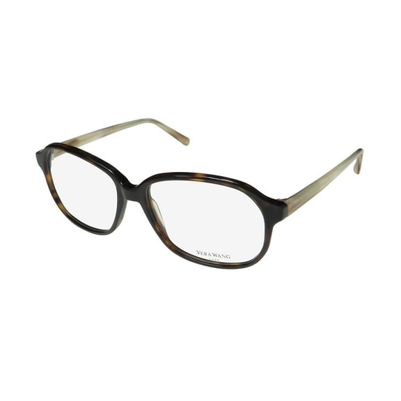 NEW VERA WANG LUXE EDEN WOMENS/LADIES OVERSIZED FULL-RIM TORTOISE FRAME DEMO LENSES 54-15-140 EYEGLASSES/EYEWEAR