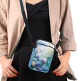 thumbnail image 4 of HELLHERO Flowers Dragonfly Women Crossbody Bag 2 Layers Polyester Women 4.33"x1.97"x7.09" for Outdoor Travel, 4 of 7