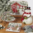 thumbnail image 6 of Certified International Holiday Magic Snowman 3-D Cookie Jar, 78 oz, Multicolor, 6 of 7