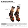 thumbnail image 2 of Fotbe Vintage Red Flower Chihuahua Calcetas Largas con Estampado para Hombre y Mujer – Calcetas de Compresión Transpirables y Elásticas, Viajar y Uso Diario Talla 5-11, 2 of 6