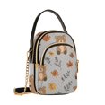 thumbnail image 7 of FORMRS Crossbody Bag for Women Quilted Travel Shoulder Cell Phone Purse with Chain Strap Handbag, Brown Cartoon Bears, 7 of 7