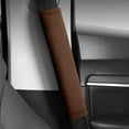 thumbnail image 3 of Breathable Perforated Seat Belt Shoulder Pads – Universal Soft Microfiber Leather Cover for Car, Truck, SUV & Airplane | Comfort-Driven Strap Cushion Protector, 3 of 3