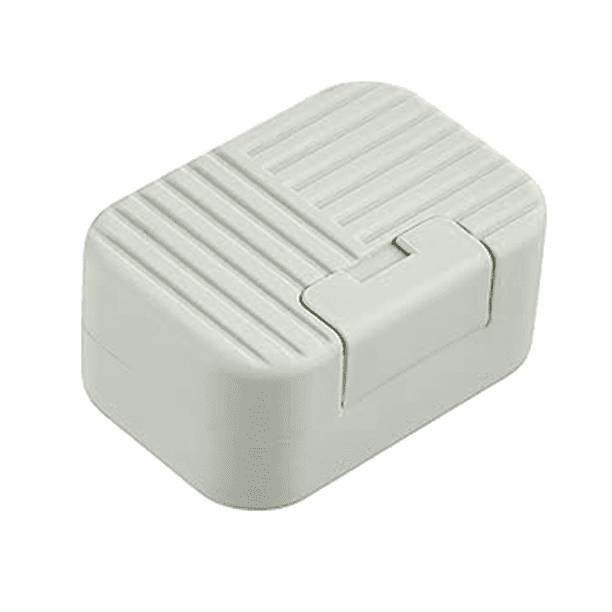 Contenedor de jabón de viaje, soporte para jabón en barra, estuche de viaje para jabón, caja de jabón, estuche para jabón con tapa, soporte para jabón portátil de viaje, color verde