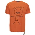 thumbnail image 2 of RAWX Graphic Relaxed Fit Oversized Crewneck T-Shirt, Soft Smooth Stretch Cool Comfort Loose Fit Short Sleeve Tee Tops for Men Women, Stick Man - Orange, Medium, 2 of 5
