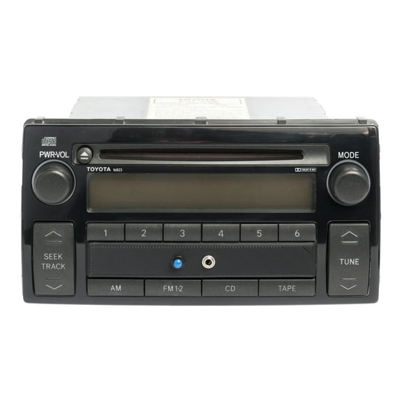 Restored 200204 Toyota Camry AMFM Radio Single CD w/o Cassette Aux Bluetooth 86120AA040 (Refurbished)