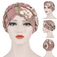 thumbnail image 4 of Mode Imprimé Floral Tresses Femmes Chapeau Couverture de Protection Couvre-Chef Couvre-Chef, 4 of 10