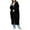 Black, variant on Womens Cardigan Sweater Solid Longline Open Front Cardigan With Big Patch Pockets Loose Fit Warm Daily Cozy Knit Cardigan