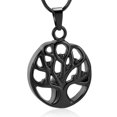 thumbnail image 2 of Personalize Stainless Steel Tree of Life Cremation Urn Pendant Memory Necklace for Cremation Ashes Keepsake Memorial Jewelry, 2 of 7