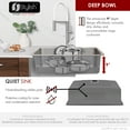 thumbnail image 4 of Stylish Dual Mount 30" Stainless Steel Single Bowl Kitchen Sink with Grid and Strainer S-411TG, 4 of 12