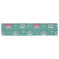 thumbnail image 4 of MKHERT Colorful Owl Table Runner for Office Kitchen Dining Room Wedding Party 16x72 inch, 4 of 4