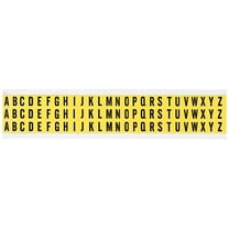 Brady Letter Label,A Thru Z,1/2in.Hx11/32in.W 34138