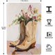 thumbnail image 4 of Letreros metálicos de botas de vaquera neutrales, decoración de pared de hojalata de 8 x 12 pulgadas, 4 of 8