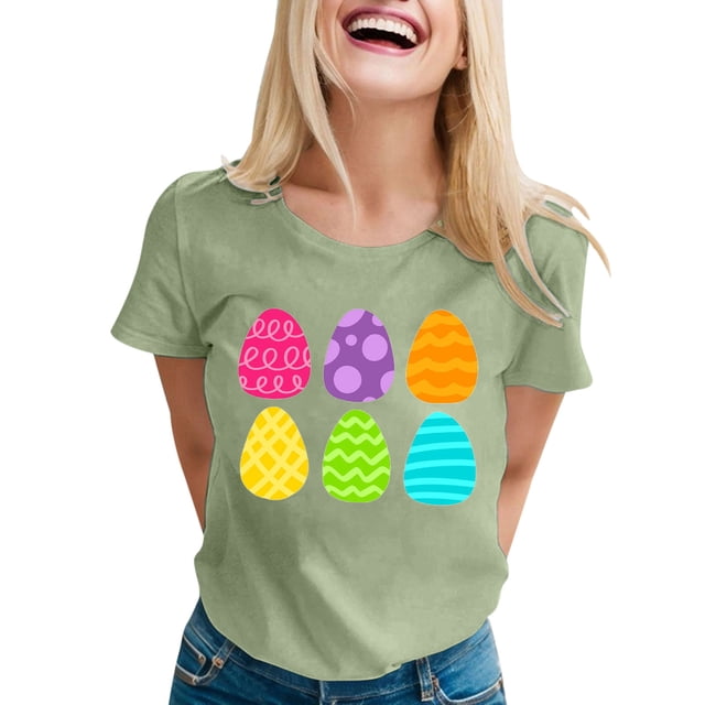 T-shirt Décontracté pour Femmes Polyester pour Quotidien et Toute Occasion