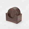 thumbnail image 2 of 6Pcs Beech Wood Coasters Placemats Decor Round Heat Resistant Drink Mat Home Kitchen Table Tea Coff, 2 of 4