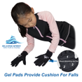thumbnail image 3 of Padded Skating Gloves Warm Water Resistant Gel Pad Protection, 3 of 6