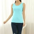 thumbnail image 2 of Htigea Workout Tank Tops Woman Yoga Tanks Quick Dry Sleeveless Gym Shirts with Side Slits Loose Fit Athletic Top Light Blue,XL, 2 of 6