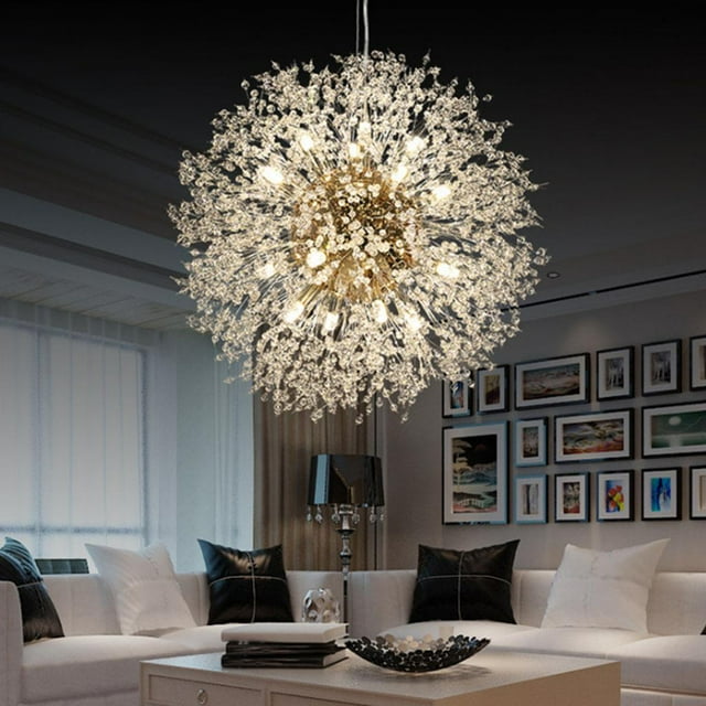 Crystal Chandelier Pendant Lamp Kitchen Island Dining Room Loft 8Head