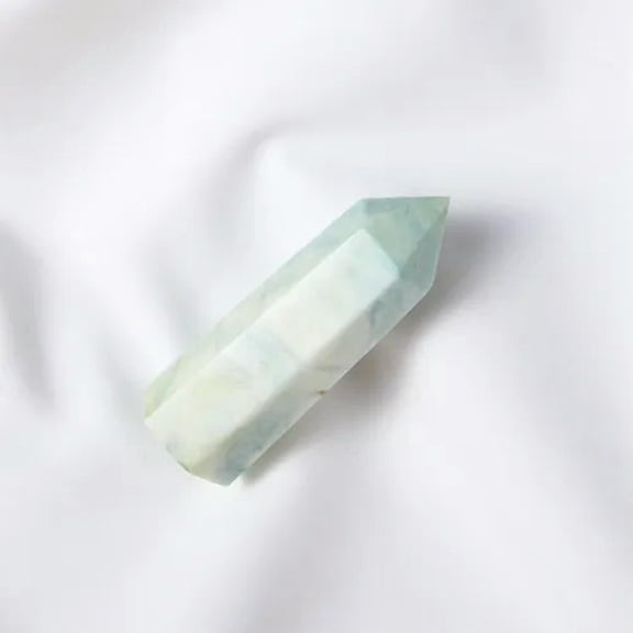 EOEMY 50-80mm Natural Blue Carribean Calcite Quartz Crystal Point Energy Obelisk Rock-50-60mm-10Pcs