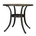 thumbnail image 4 of Katxon 23 in Cast Aluminum Round Bistro Table w/ Umbrella Hole, Patio Dining Table, Bronze, 4 of 9