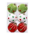 thumbnail image 4 of 6 adornos navideños para de , bolas navideñas irrompibles, decoración navideña para patio, , pared, fiesta de cumpleaños. Rojo Verde, 4 of 8