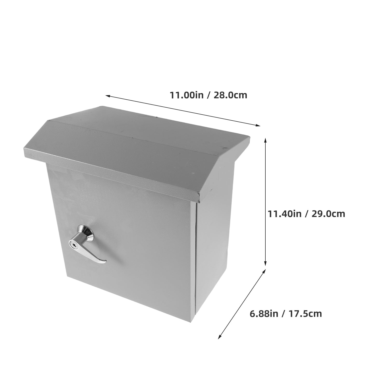BESTYASH Compact Beige Weatherproof Outdoor Electrical Iron Box Enclosure for Projects and Equipment