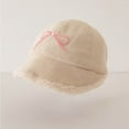 thumbnail image 5 of Favoffer Kids' Wool Baseball Hat Bow-Decorated Thickened Boys Girls Fall Winter Cotton Lamb Warm Hat 1-5Y, 5 of 7