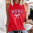 thumbnail image 1 of UPPADA Débardeurs Grande Taille pour Femmes, T-Shirts Graphiques Sans Manches Décontractés, T-Shirts Surdimensionnés, T-Shirts Graphiques Sans Manches, Rouge, S, 1 of 4
