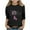 Black, variant on BRGZLK Girls Cute Tops Breast Cancer Awareness T-Shirts Kids 3/4 Sleeve Loose Round Neck Casual Pullover Top Black 5-6 Years