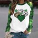 thumbnail image 2 of TaTaai Womens St Patricks Day Graphic Raglan Sweatshirt Long Sleeve Crewneck Casual Pullover Loose Fit Holiday Top Gift, 2 of 5