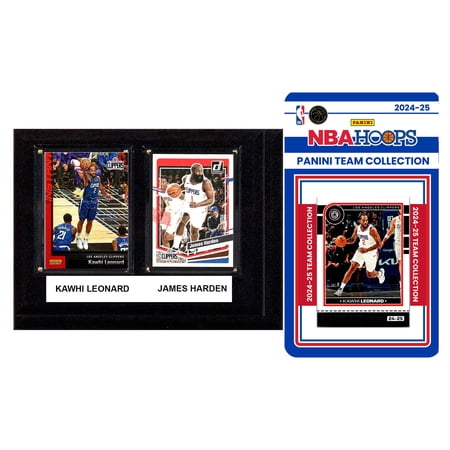LA Clippers 6 x 8 Player Plaque & 2024-25 Team Trading Card Set