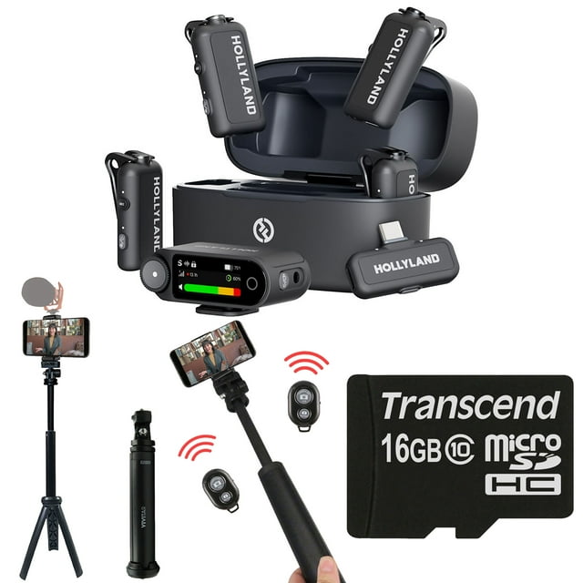 Sistema de micrófono inalámbrico Hollyland LARK MAX 2 Combo para 4 personas