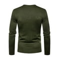 thumbnail image 4 of Frontwalk Men Sport Jersey Shirt Long Sleeve Plain Shirt V Neck Slim Top Tee Shirt, 4 of 4
