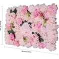 thumbnail image 3 of Miumaeov 12 Pack Artificial Flower Wall Panels 24" x 16" Flower Wall Panel Backdrop Faux Hydrangea and Rose Flower Backdrop Panels for Flower Wall Decor Wedding Party Event Decoration, 3 of 6