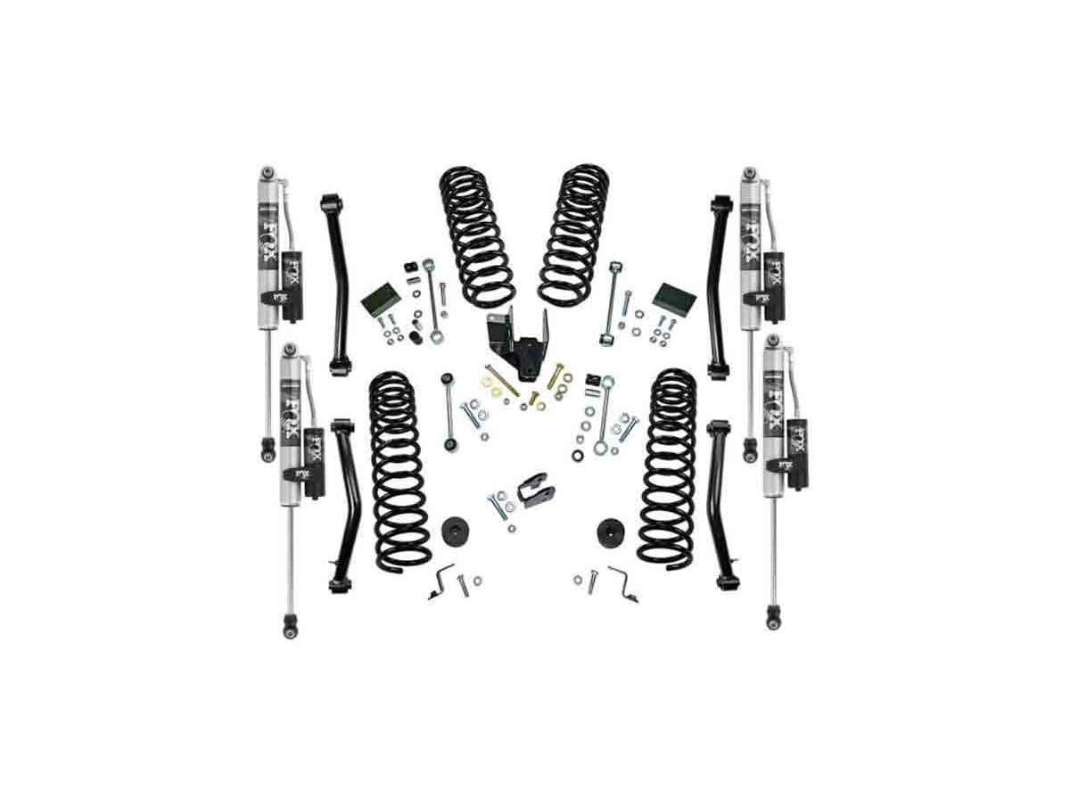 Superlift | K192 | 4" Lift Kit - Complete Lift Kit with Front & Rear Superlift Shadow Series Shocks and Lower Link Arms | Fits 2018-2024 Jeep Wrangler 4 Door