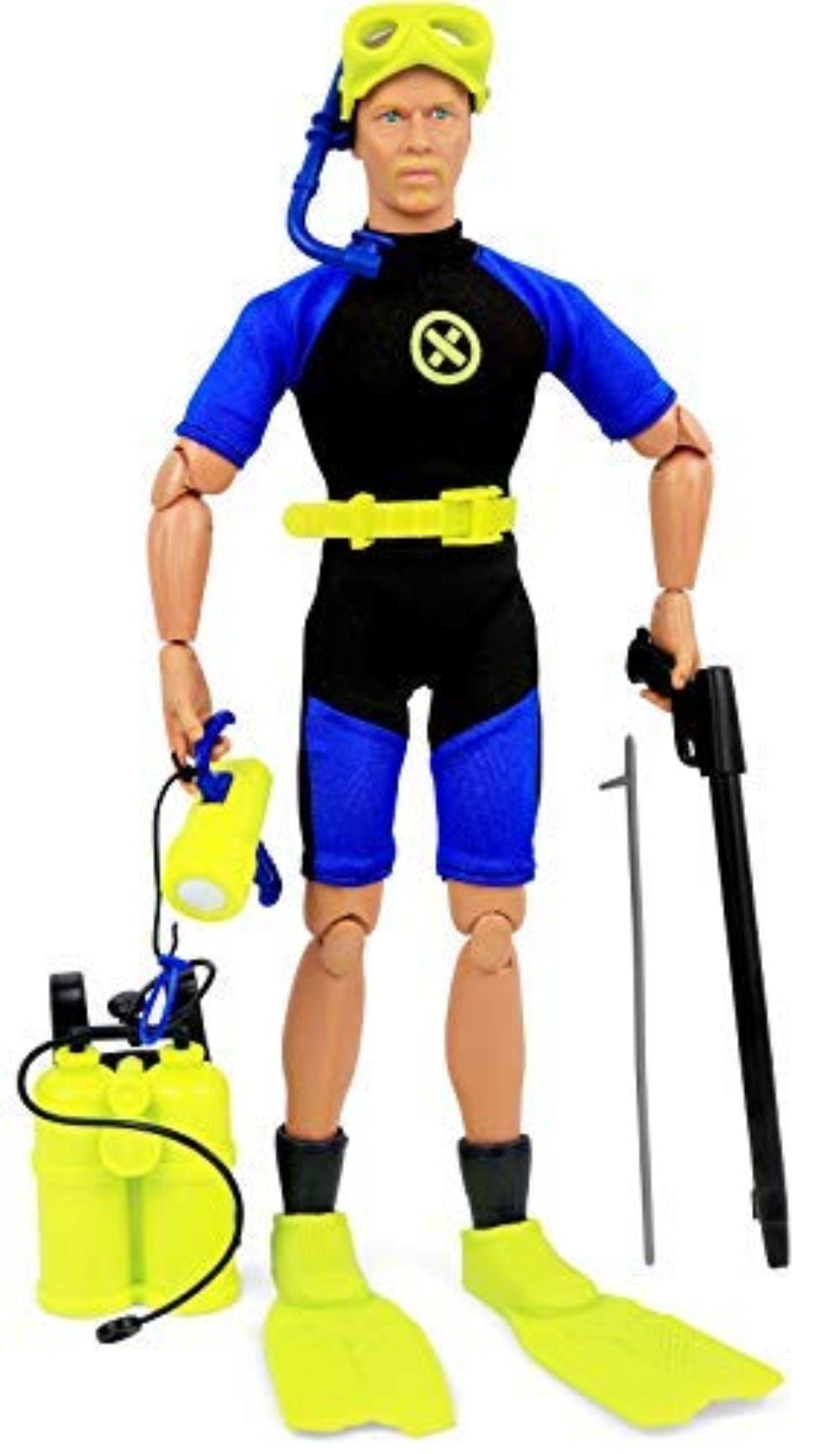 Click N' Play Sports & Adventure Diver Action Figure Play Set with