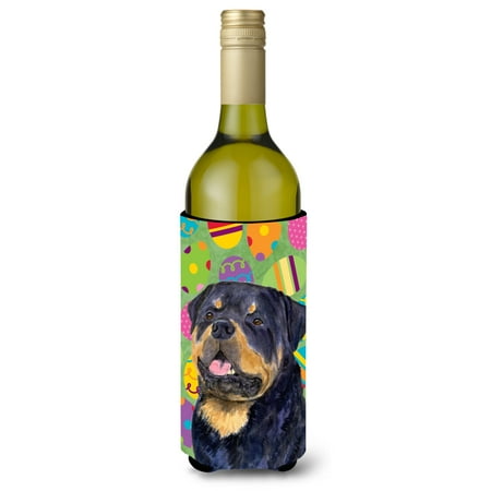 

Caroline s Treasures SS4869LITERK Rottweiler Easter Eggtravaganza Wine Bottle Hugger Wine Bottle multicolor