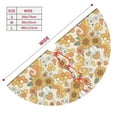 thumbnail image 3 of Sikiie Retro 70s 60s Flower 30-48 inches {designName} Print Christmas Tree Skirt Snowman Xmas Tree Skirt with Edge Christmas Decorations for Holiday Party30", 3 of 7