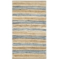 thumbnail image 2 of SAFAVIEH Cape Cod Paden Geometric Area Rug, Natural/Blue, 2'3" x 3'9", 2 of 11
