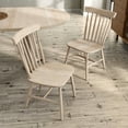 thumbnail image 4 of Furniture of America Winsto Spindle Back Solid Wood Side Chairs, Set of 2, White Oak, 4 of 15