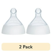 (2 pack) NUK Smooth Flow Pro Anti-Colic Baby Bottle Replacement Nipples, 2-Pack