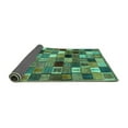 thumbnail image 2 of Ahgly Company Indoor Round Abstract Turquoise Blue Contemporary Area Rugs, 7' Round, 2 of 4