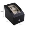 Automatic Rotation 2+3 Watch Winder Case Display Box Storage Holder Organizer Black + White Black + White